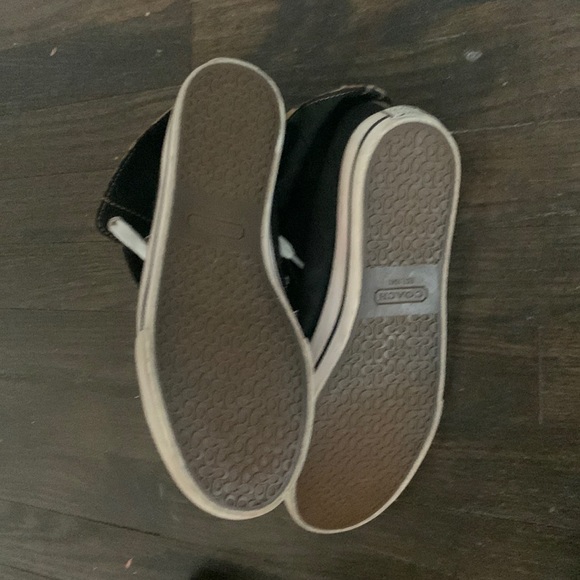 COACH High tops  Hi Tops  Blk/ leopard print Sz 7.5 - Picture 6 of 6